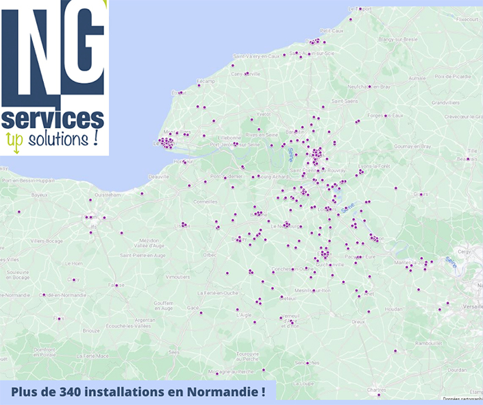 plus de 340 installations en normandie